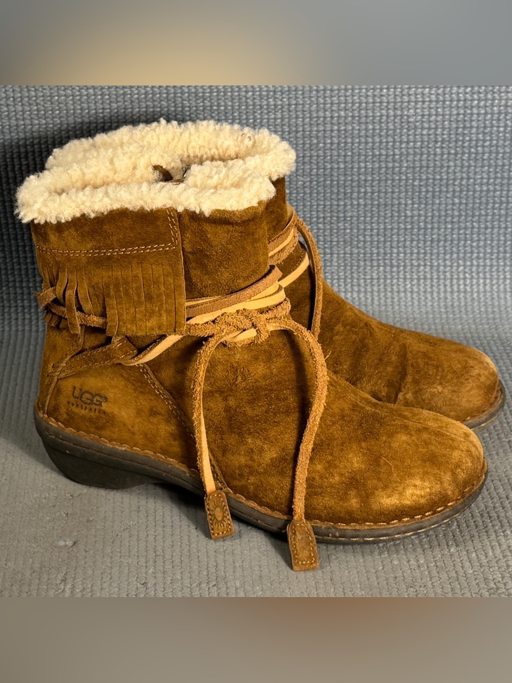 UGG Australia Gaviota Brown Winter Ankle Boots Women’s Size 5 US 36 EU